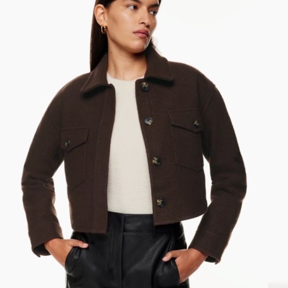 Aritzia Wilfred Free Autumn Jacket, XXS, Rich Mocha Brown - Picture 4 of 4